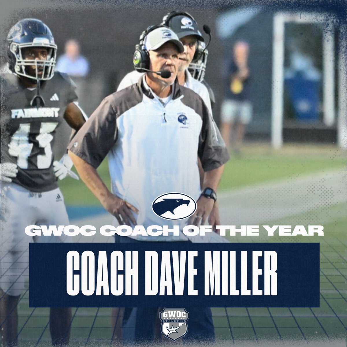 Following our monumental season...
We will be recognizing those who were honored with post-season awards!!

2024 GWOC COACH OF THE YEAR!!

Dave Miller

#AttitudeEffort #SelflessRelentlessTough
