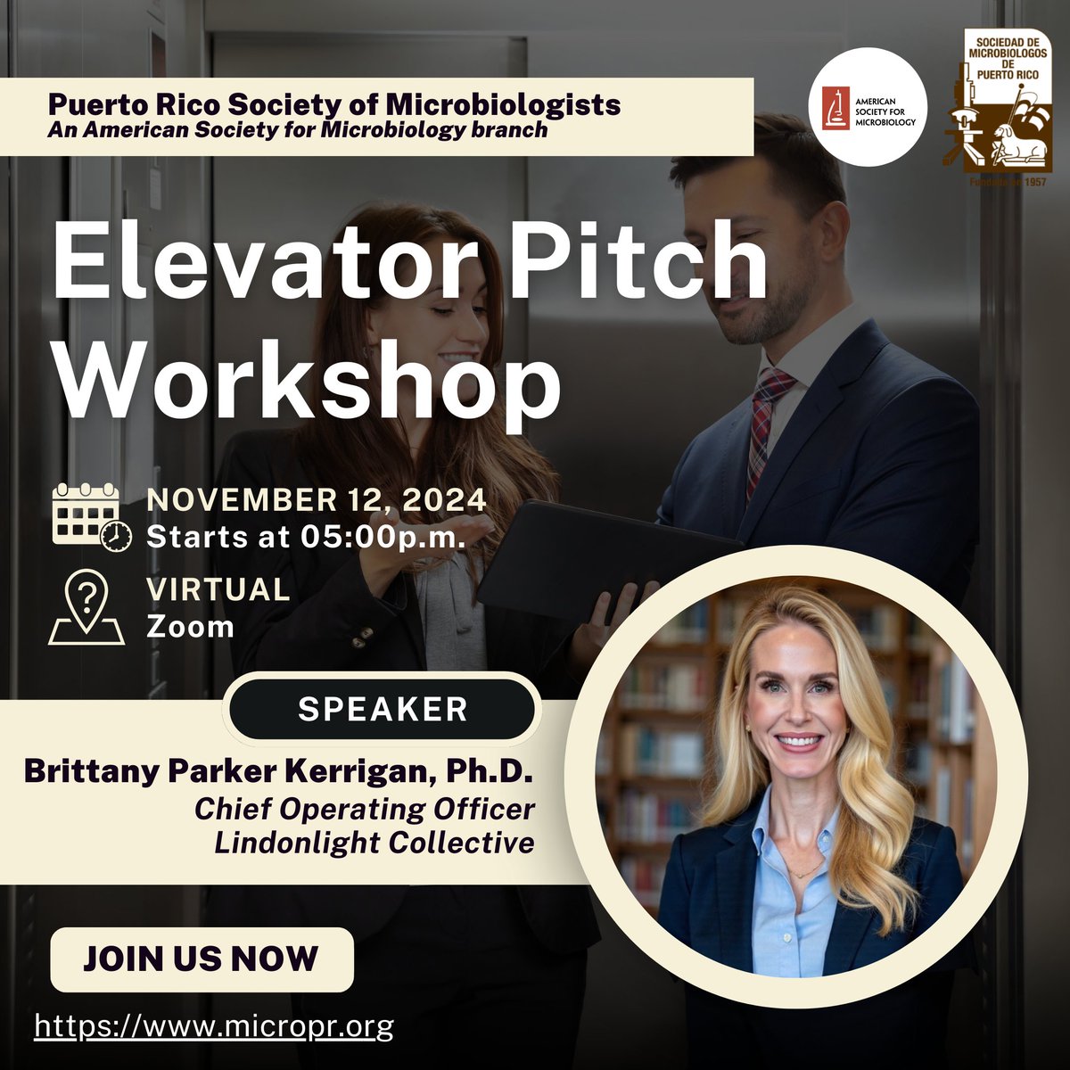 micropr_org's tweet photo. ¿Tienes una idea o proyecto y quieres aprender a presentarlo de forma eficaz y persuasiva? ¡Este es tu momento! Te invitamos a participar en nuestro Elevator Pitch Workshop, donde la Dra. Brittany Parker Kerrigan, les enseñará lo necesario para que tu presentación destaque. https://t.co/42icmamYam