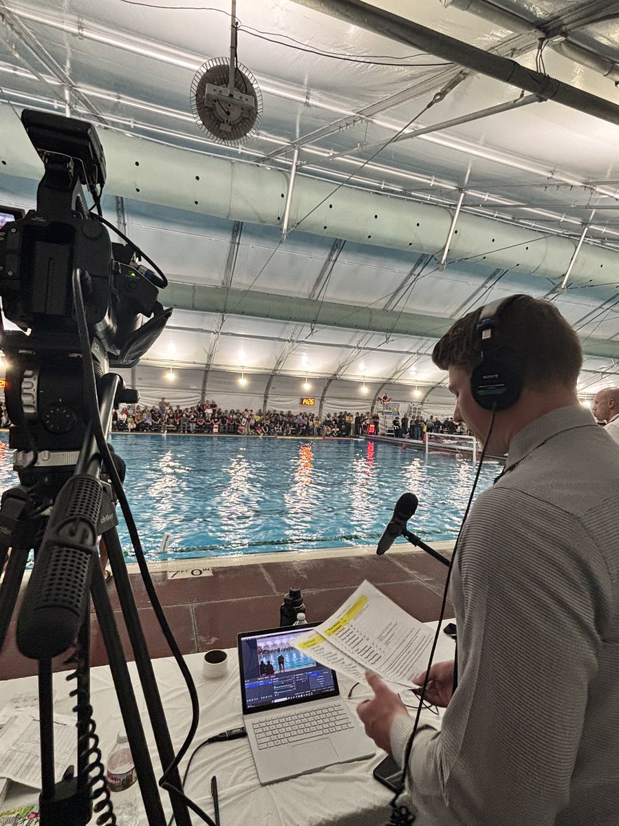 peytonthomastv's tweet photo. Felt great to be back in the broadcast booth (er, table), and calling water polo for the first time.

It’s even sweeter to crown a local champion in the state final, and help grow the sport in Central Oregon.

Congrats Summit! 🏆 https://t.co/ZdrBG4qUc1