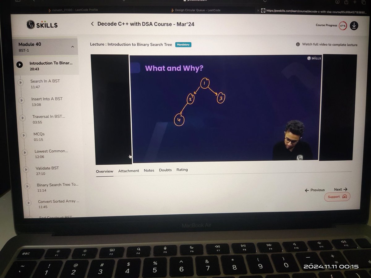 RishabhPal34339's tweet image. Day 16 of my #100daycode challenge
👉 Learned callback function, asynchronous, promises from cohort 2.0 by @kirat_tw
👉 Solved queue problem on Leetcode
👉 Learned BST concept
#leetcode
#DSA
#WebDevelopment
#javascript