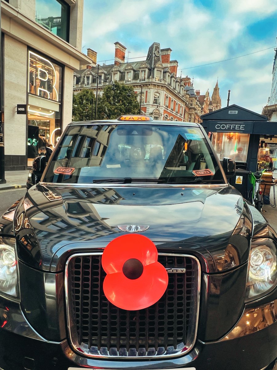 As I wandered down Duke Street today, a London Black Cab rolled by, sporting a giant red poppy on its front – a beautiful reminder of Remembrance Day and the history woven into every inch of this city where I was crafted in 2012
#RemembranceDay  #BlackCab #London