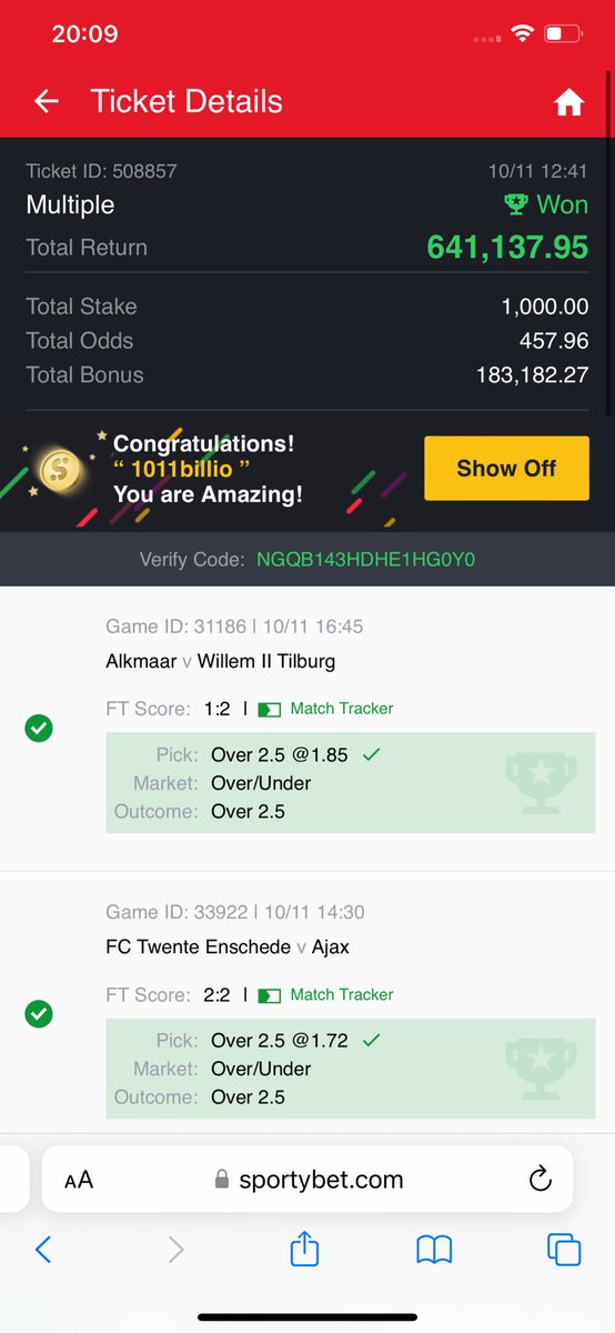 TheOldMan_k's tweet photo. Won with our 1k again https://t.co/jax3QxlE2R