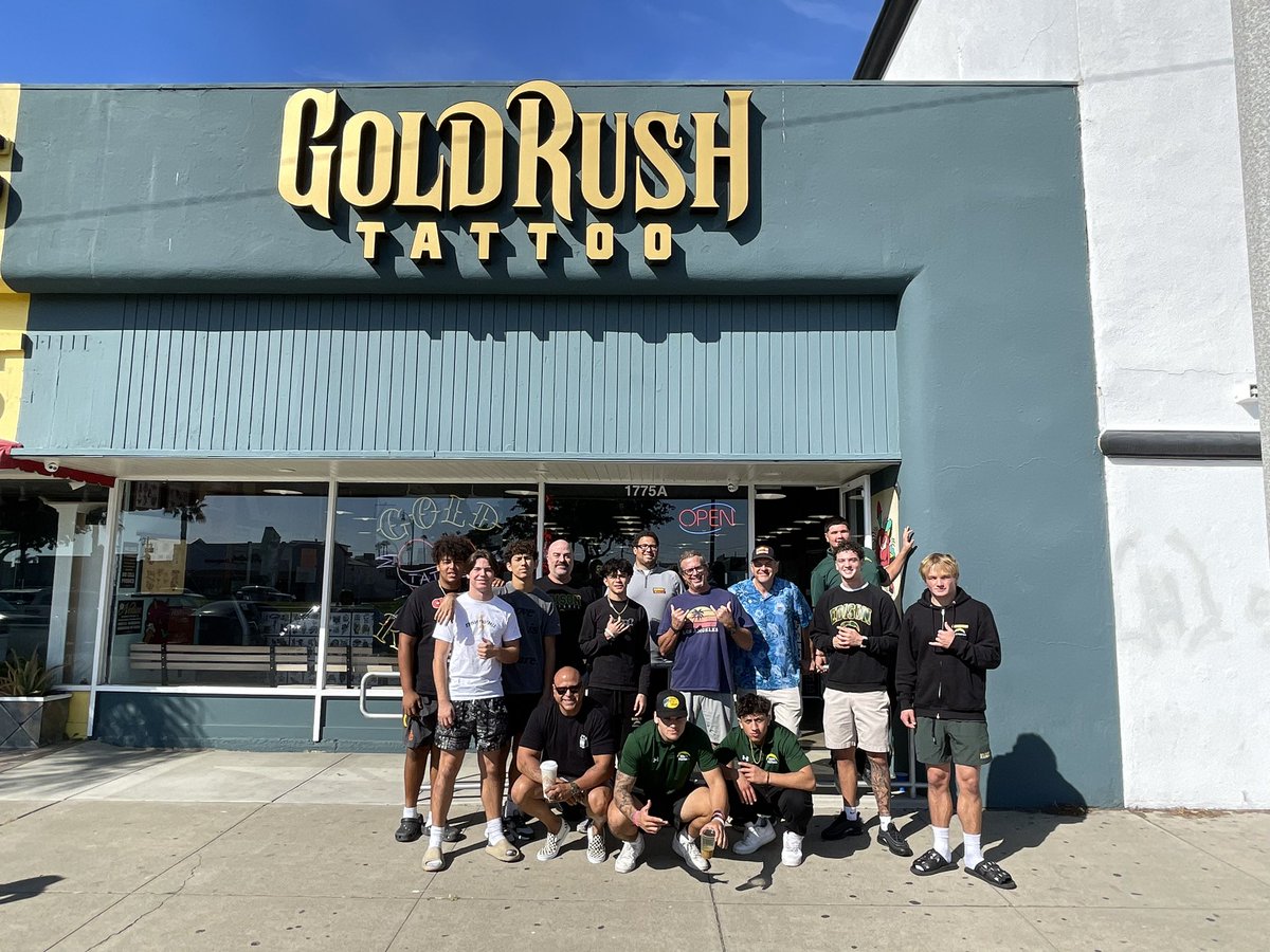 Remember when we said today was going to be legendary? Well, today is a special day. We’re here at Gold Rush Tattoo where <a href="/kdullster/">Kevin Dull</a> will be getting his <a href="/EdisonChargerFB/">Edison Football ⚡️</a> tattoo after he predicted Edison to beat Los Alamitos this season. Kevin has always been a man of his word.