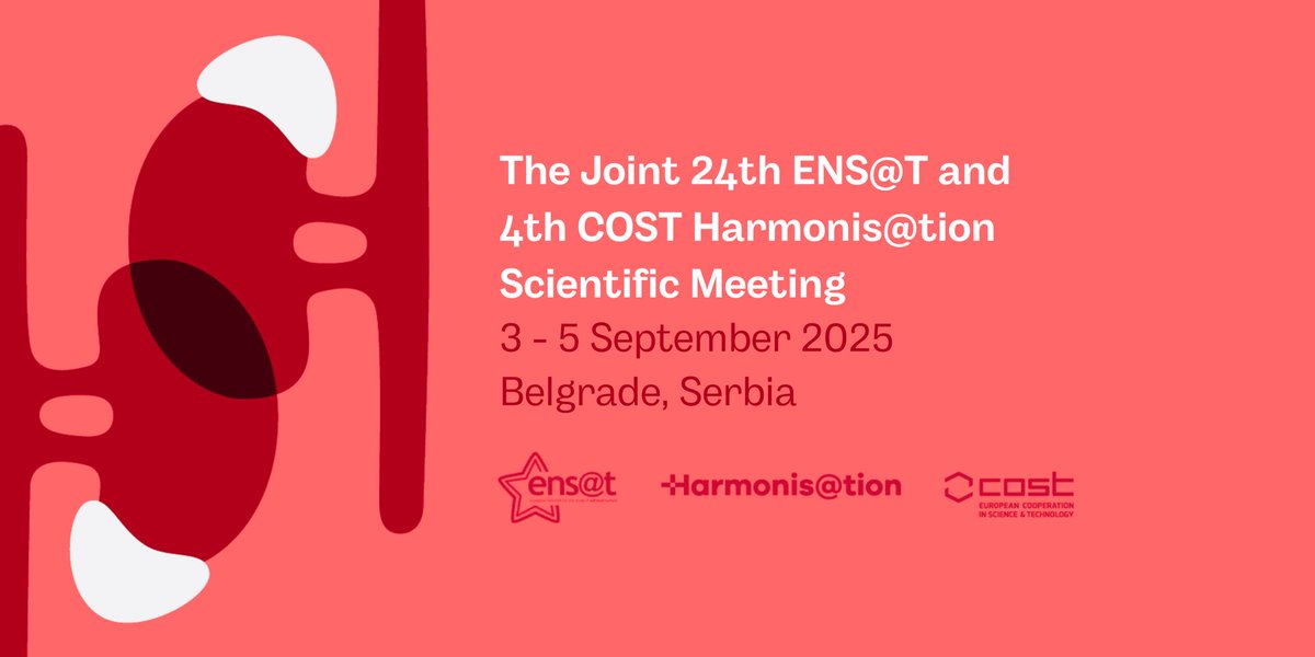 HARMONIS@TION (@goharmonisation) on Twitter photo 📣Mark your calendars! 🗓️The Joint <a href="/ENSAT_news/">European Network for the Study of Adrenal Tumours</a> and <a href="/COSTprogramme/">COST</a> Harmonis@tion Scientific Meeting is set for 3-5 September 2025 in Belgrade, Serbia! More details will follow soon! 👀<a href="/AdvanceAdrenal/">Advance</a> <a href="/MladiEndo/">Srpski Mladi Endokrinolozi SENSE</a> #ENSAT2025 #COST #Adrenaltumors 📣Mark your calendars! 🗓️The Joint <a href="/ENSAT_news/">European Network for the Study of Adrenal Tumours</a> and <a href="/COSTprogramme/">COST</a> Harmonis@tion Scientific Meeting is set for 3-5 September 2025 in Belgrade, Serbia! More details will follow soon! 👀<a href="/AdvanceAdrenal/">Advance</a> <a href="/MladiEndo/">Srpski Mladi Endokrinolozi SENSE</a> #ENSAT2025 #COST #Adrenaltumors
