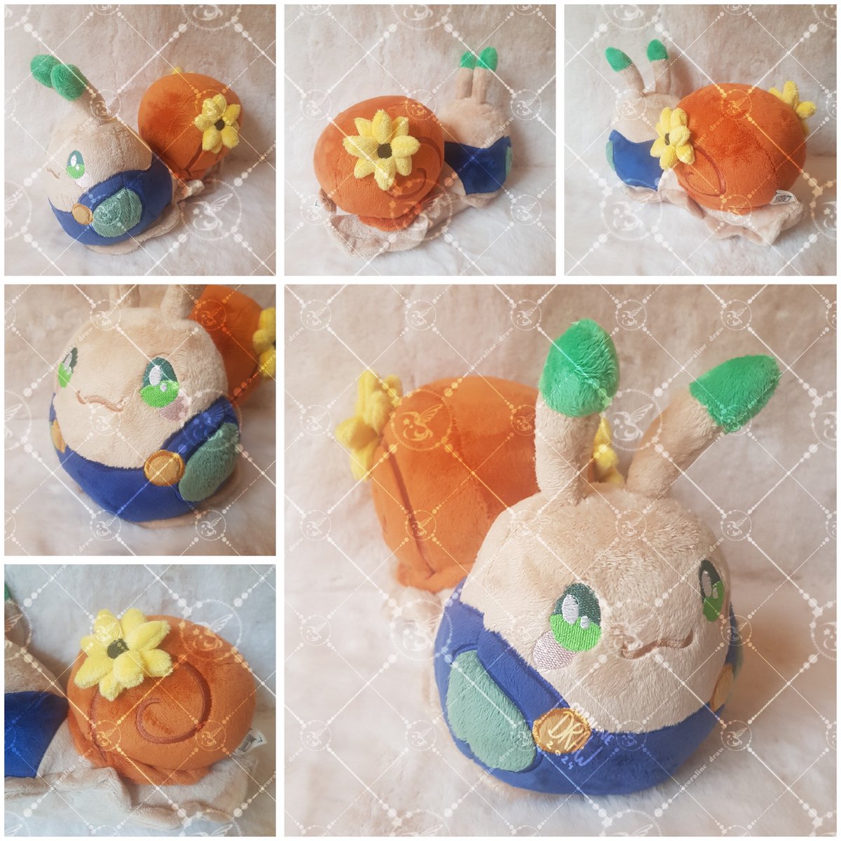 And another ! <a href="/GeminiTayMC/">GeminiTay</a> 's snail design is adorable with her little overalls 💚
I'm very tempted to make either the propeller hat or the parachute once I'm back from vacation 🤔

#wildlifesmp #wildlifefanart #Geminitayfanart 

Base pattern <a href="/CholyKnight/">Sew Desu Ne?</a> 
Fabric <a href="/stoffhummel/">Stoffhummel.de</a>