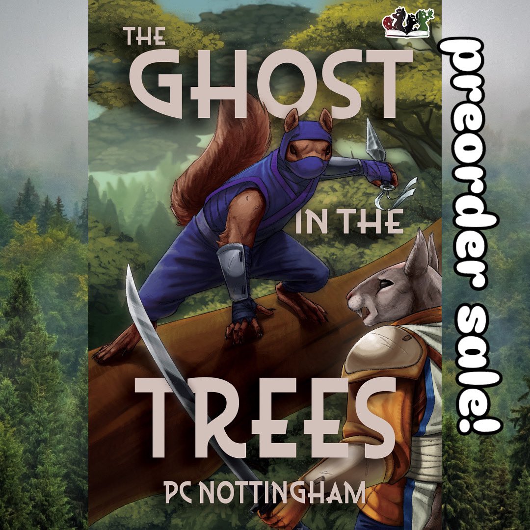 Great news! The first 🥷 🐿️ book is on a special preorder sale on my publisher’s website! It’s a fun middle grade adventure with high flying rodent shinobi shenanigans!

4horsemenpublications.com/product/the-gh…

#writingcommunity #preorder #sale #preordersale #booksale #middlegradebooks #booktwt