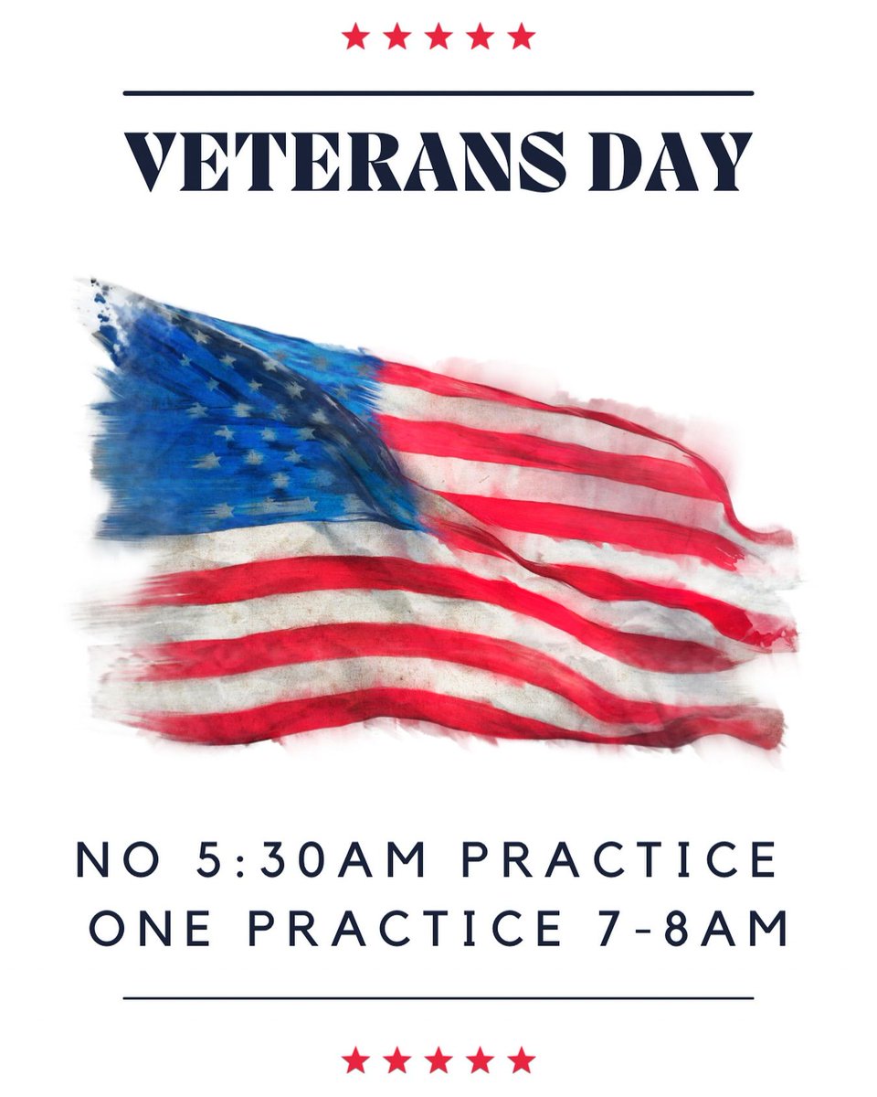 Miller_Swimming's tweet photo. One practice tomorrow for Veterans Day 7-8 AM—Come Join us!
https://t.co/ROBtTDbg8M https://t.co/uB1zIr1JfA