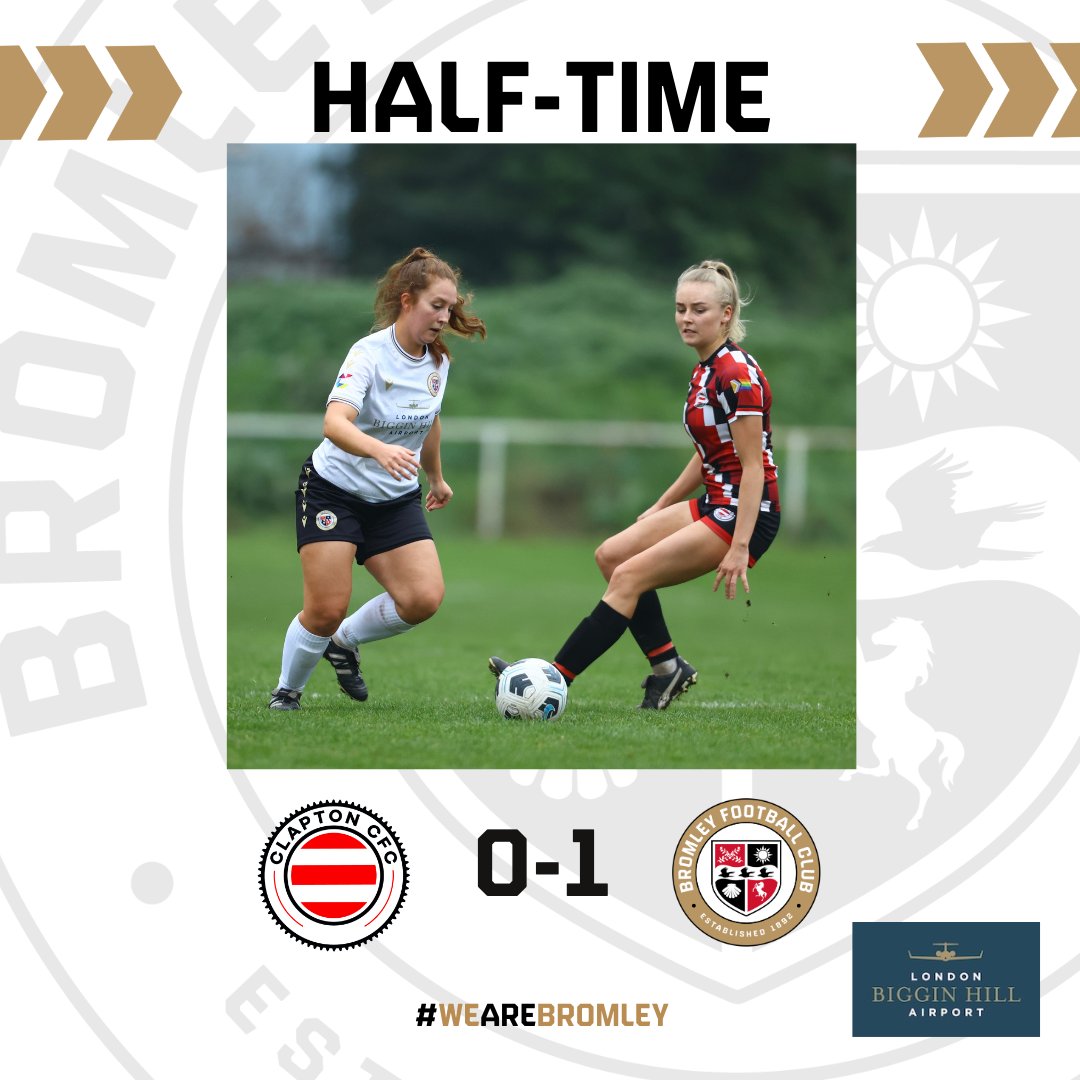 We lead at the break ⏸️

#WeAreBromley