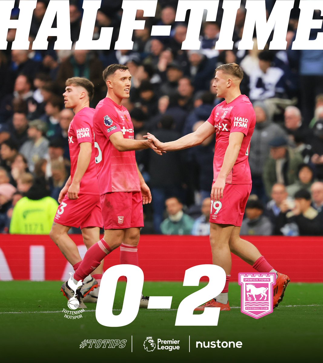 A brilliant first 45.

#TOTIPS | <a href="/Nustone_UK/">Nustone</a>