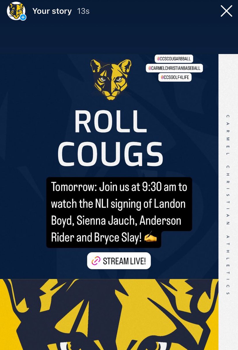 Repost From IG 👇

Link: youtube.com/live/sWdDbV-g_…

#RollCougs