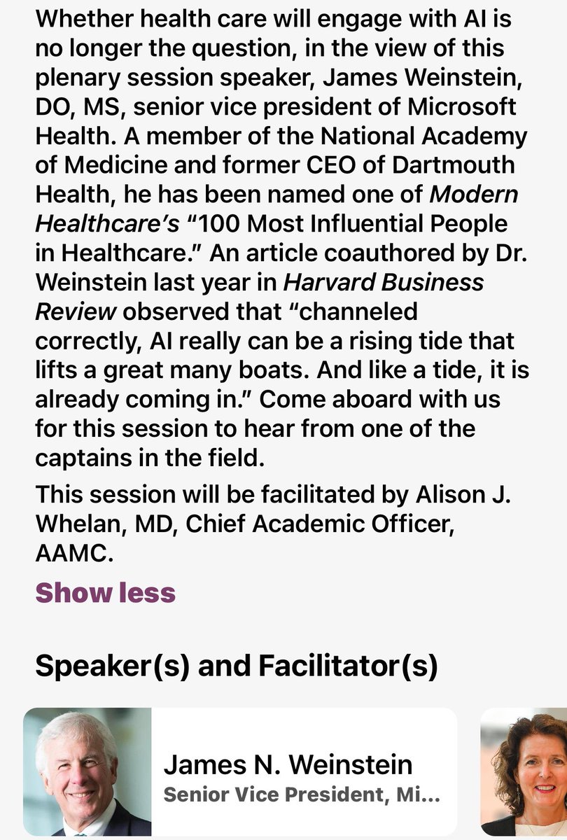 Dr.Dolores M McKeen 🇨🇦 (@dolores_mckeen) on Twitter photo Dr J Weinstein #AAMC2024 AI won’t replace MDs, MDs without AI will be. AI inevitable & happening - a tool to help you do your job better & faster. We need to lead & understand integration of AI in health care & medical education <a href="/MUNMed/">Faculty of Medicine</a> Dr J Weinstein #AAMC2024 AI won’t replace MDs, MDs without AI will be. AI inevitable & happening - a tool to help you do your job better & faster. We need to lead & understand integration of AI in health care & medical education <a href="/MUNMed/">Faculty of Medicine</a>