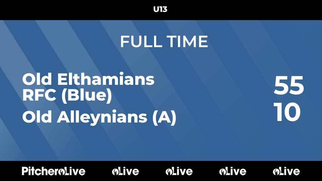 OEJuniorRugby's tweet photo. FULL TIME: Old Elthamians RFC (Blue) 55 - 10 Old Alleynians (A)
#OLDOLD #Pitchero
https://t.co/RaWe1l2nGE https://t.co/osefCf1SS6