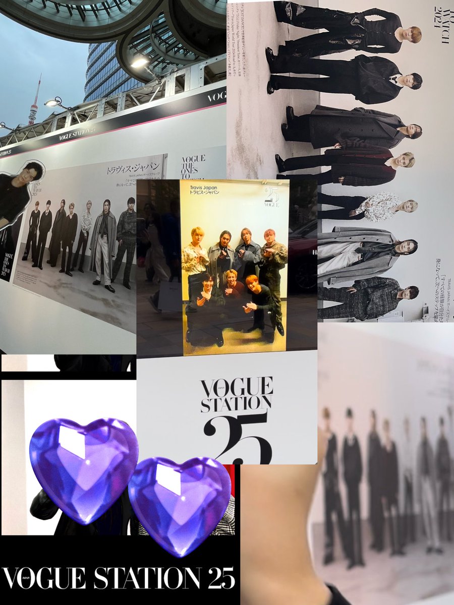 tora19990419's tweet photo. 麻布台ヒルズ満喫してきた💜お食事して買い物してトラジャちゃんパネルに見守られながらSHISEIDOさんつやつやファンデタッチアップも✨️ パネル前でTJポーズは照れちゃったからVogueプリクラでやってきたよー

 #VOGUESTATION25
 #ファンデ美容液 
 #TravisJapan https://t.co/zkvuiWOt7D