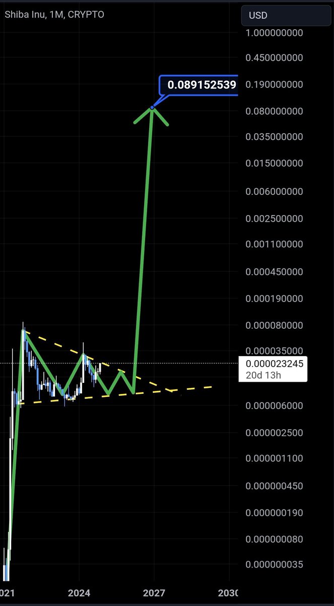 cryptoshibs's tweet photo. $SHIB Weekly chart
Bullish pendant target $0.08915
#SHIB #Shibarium #SHIBARMY https://t.co/gYKwg54K9Y