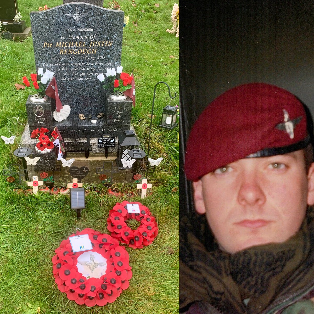 CE11LEE's tweet photo. My Great Grandfather a World War 1 Veteran and Homeguard in World War 2. 1889 ~ 1952

My Brother Michael a Parachute Regiment Veteran 1971 ~ 2013 #RemembranceSunday2024 https://t.co/Qs6hzHeSKr