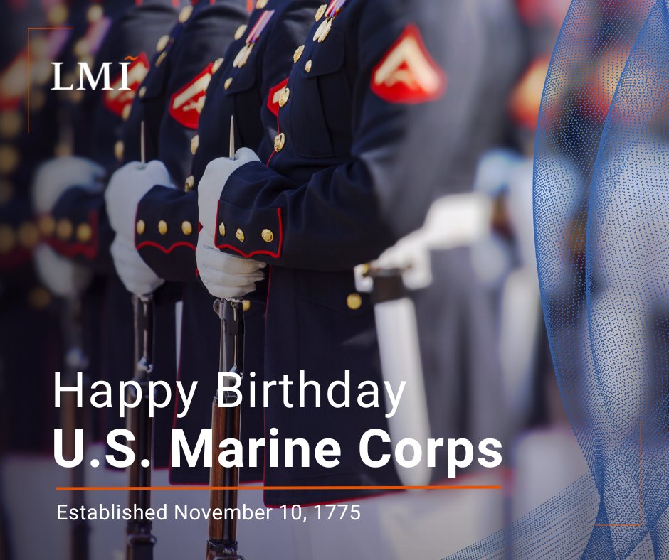 LMIsolutionscom's tweet image. Today, we join the @USMC in celebrating its 249th birthday.

LMI is proud to bring the best of innovation in commercial practices to improve inventory management in the Marine Corps. Learn more: hubs.ly/Q02PnBvT0

// #NewSpeedOfPossible #MarineCorps #Military //