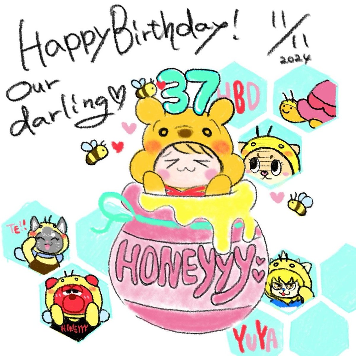 NOEKIMA's tweet photo. てごちゃんお誕生日おめでとう！
これからも増え続けるたくさんの宝物と幸せにな��うね！！！
#手越祐也37th誕生祭 
#手越祐也誕生祭
#手越祐也_Flashback 
#手越祐也_フラバ https://t.co/OoAumghcb3