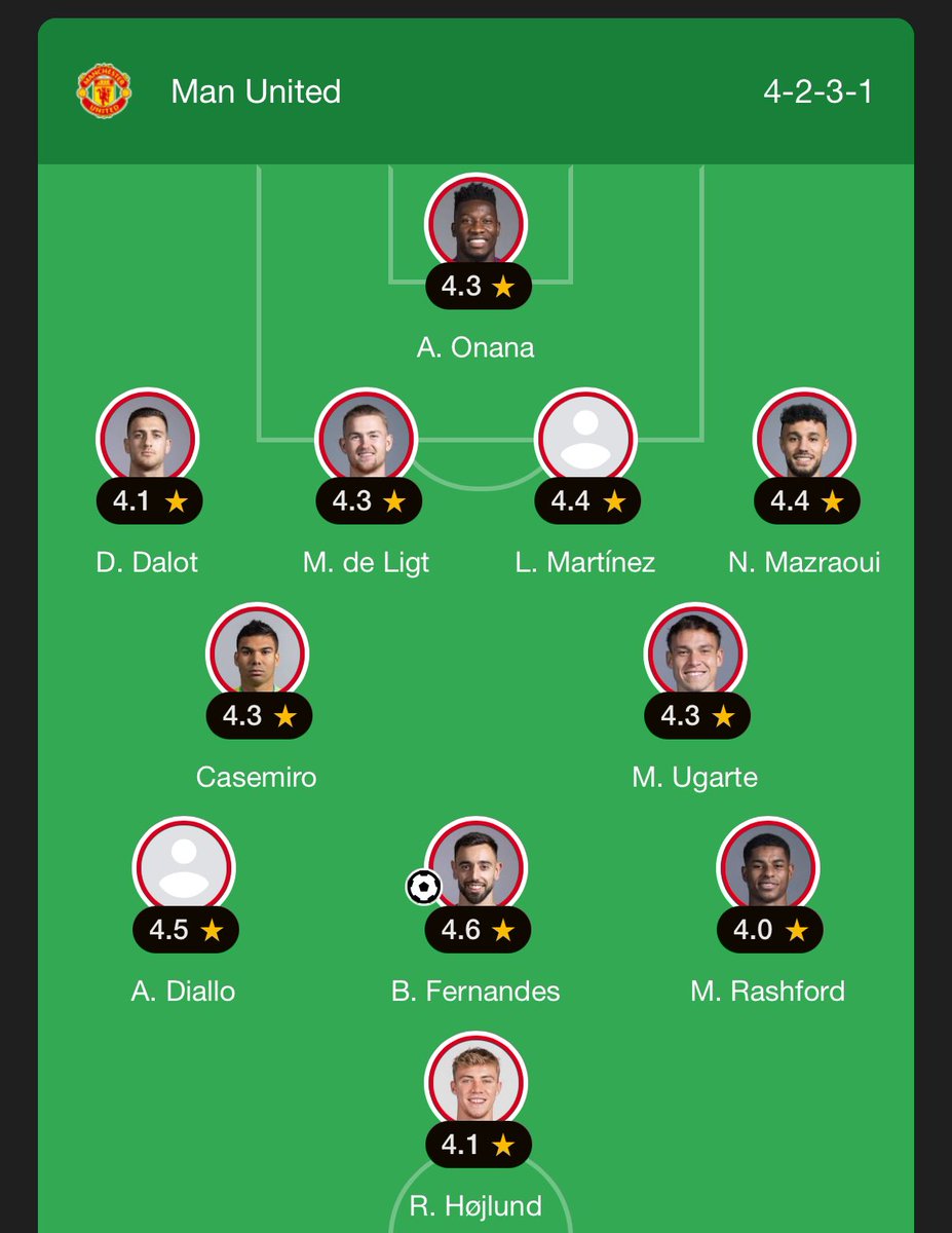 _echoke's tweet photo. This should be the default formation and have garnacho come off the bench for rashford second half https://t.co/9ZeLmTzOn5