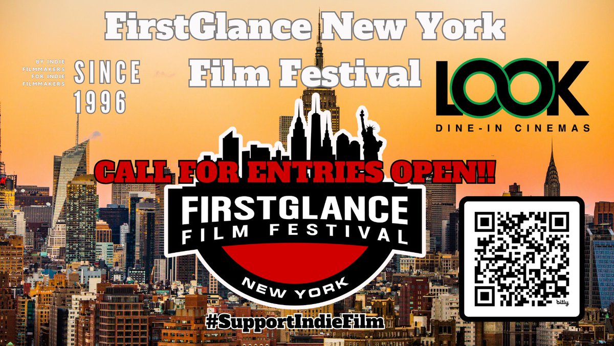 FirstGlanceFilm's tweet photo. 28 years in #Philly
25 years in #LosAngeles
Call for Entries
Inaugural @FirstGlanceFilm New York #FilmFestival
Submit your #indiefilm and screen @LOOKDineIn https://t.co/Qscf8pZnqF
#SupportIndieFilm #FilmX #FilmTwitter #FGNY #NewYork #Filmmakers https://t.co/K3mJhRltYE