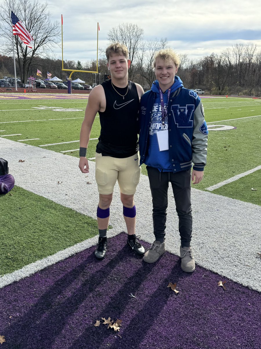 MaxKirk42's tweet photo. Thank you so much to @Rundle_Albion and @CoachAndrewO for having me out to Albion college yesterday! and the time you spent with me. I had so much fun talking to all the players and coaches. I can’t wait to become part of the albion family! Go brits!! https://t.co/7WZ1cN2PBi