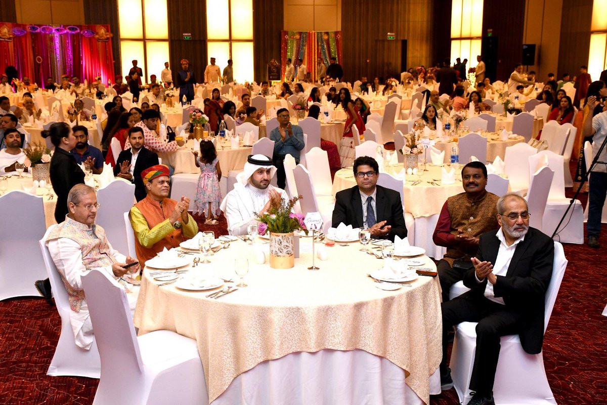 IndiaInBahrain's tweet image. Rajasthanis in Bahrain organized an event ‘Diwali Milan’ to celebrate #Diwali2024. Ambassador H.E. Mr. Vinod K. Jacob attended the event as Chief Guest.