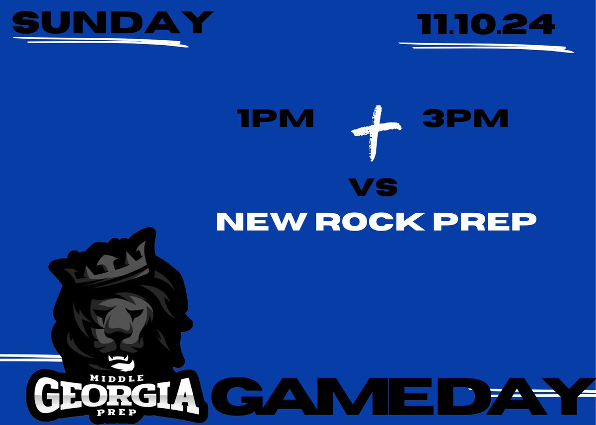 Middle Georgia Prep (@middle_prep) on Twitter photo 🚨GAMEDAY🚨
🆚 <a href="/NewRockHoops/">NewRock Prep Hoops</a>
⏰ 1:00pm and 3:00pm
📍 419 college drive
Barnesville, Ga
#MGP
#TheⓂ️ 🚨GAMEDAY🚨
🆚 <a href="/NewRockHoops/">NewRock Prep Hoops</a>
⏰ 1:00pm and 3:00pm
📍 419 college drive
Barnesville, Ga
#MGP
#TheⓂ️