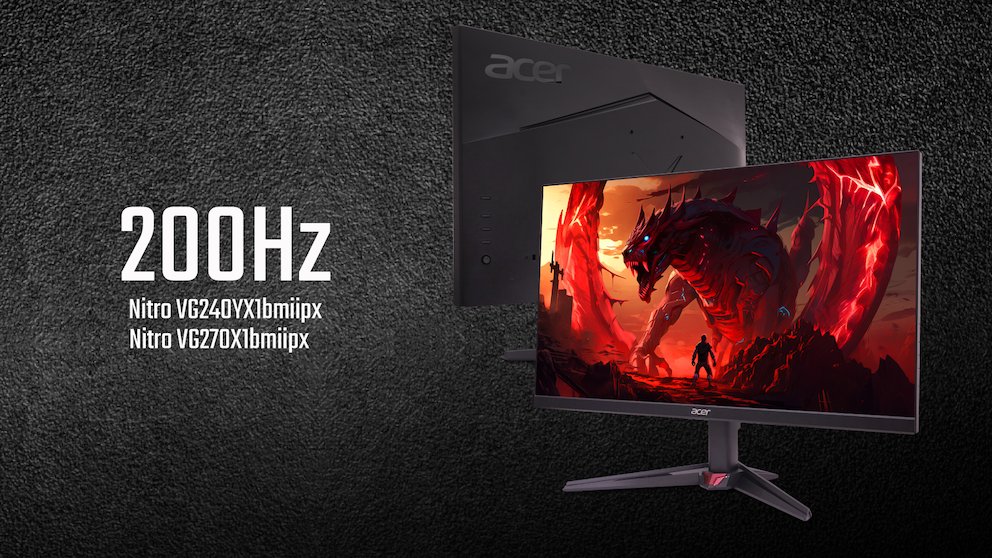 Acerのゲーミングモニターは今後リフレッシュレート「180Hz→200Hz