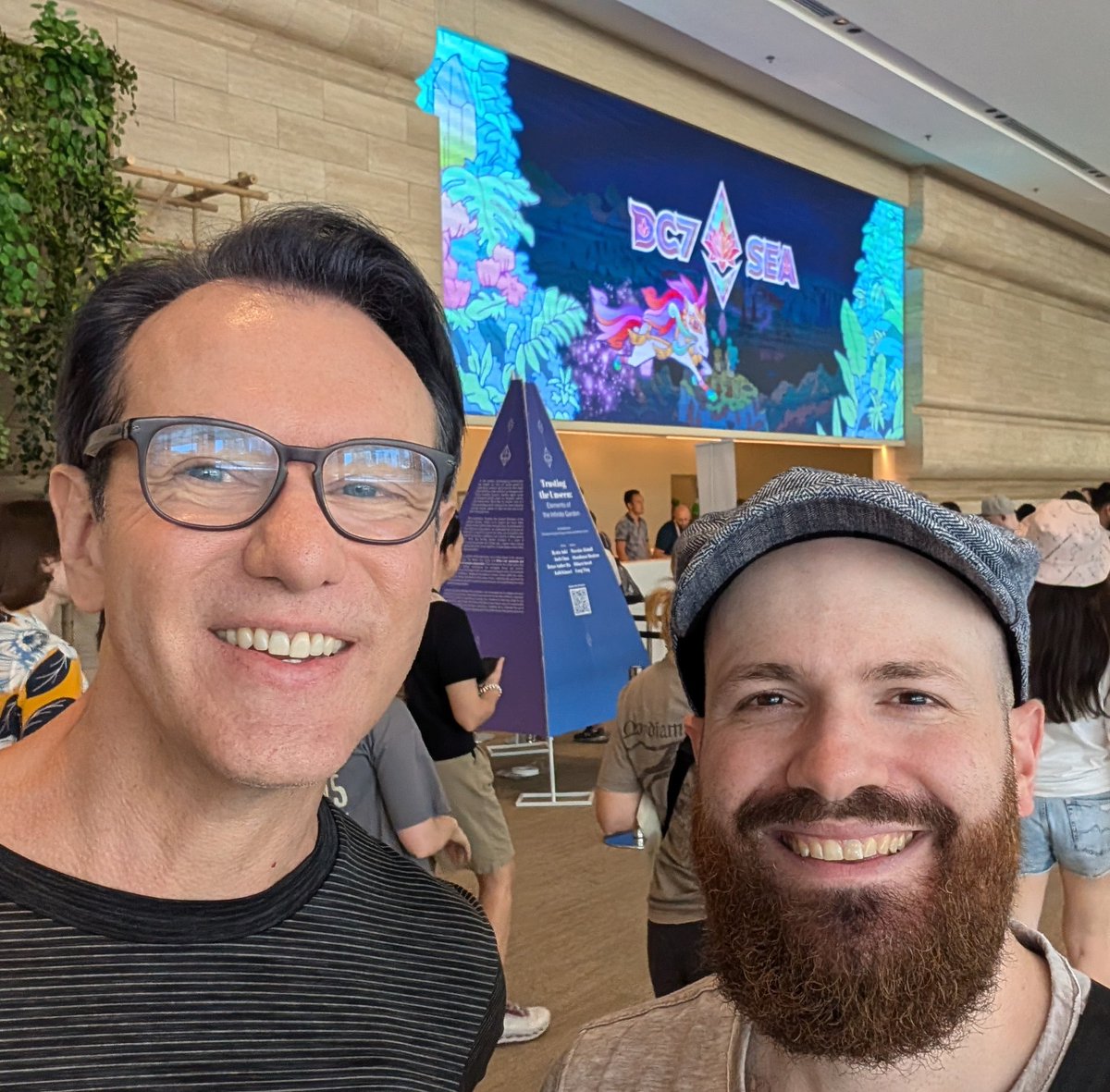 In BKK at my first DevCon since all the way back in Shanghai 2016 and already met <a href="/sassal0x/">sassal.eth/acc 🦇🔊</a> one of the ecosystem's biggest supporters. I've been watching his Daily Gwei podcast since the early days of coronavirus.