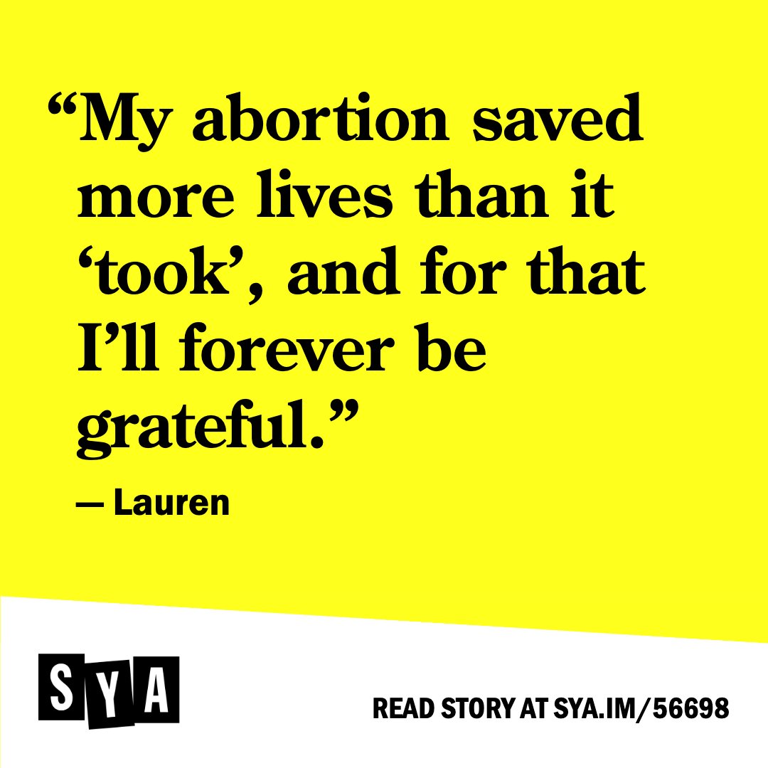 "My abortion saved more lives than it 'took', and for that I’ll forever be grateful."

Read more: shoutyourabortion.com/writing/new-ye…