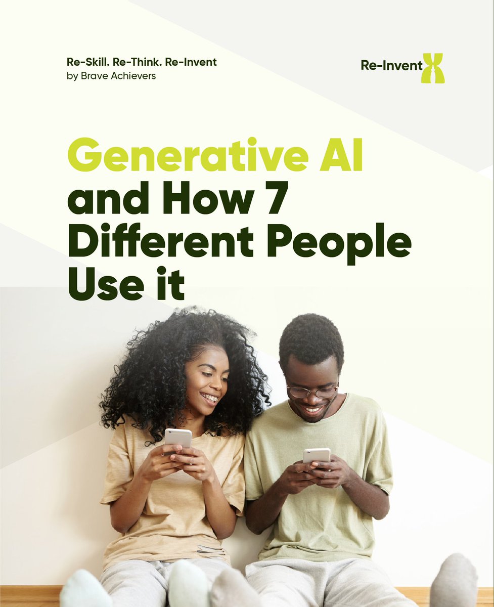 BraveAchievers's tweet photo. Discover the 7 types of people using generative AI—from innovators and trendsetters to skeptics and casual users. Which one are you? Dive into the fascinating world of AI and find your category! 🤖✨ #GenerativeAI #Innovation #TechTrends #AIUse #ReInventX https://t.co/jH8OL0ZA41