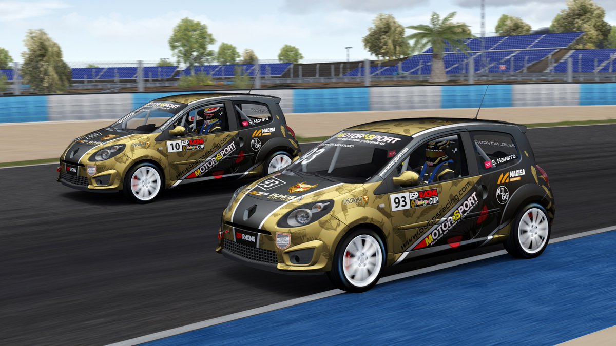 🏆CTO. EQUIPOS TWINGO CUP🥇

Finalizamos el cto. por equipos en la Twingo Cup siendo el equipo que mejor ha puntuado en todas las carreras.

Somos CAMPEONES tras una diferencia holgada sobre los rivales junto con mi compañero <a href="/SamuNavarro/">Samuel Navarro</a>.

<a href="/buhosracing/">Buhos Racing</a>🦉
<a href="/EspRacingCom/">esp-racing.com</a>