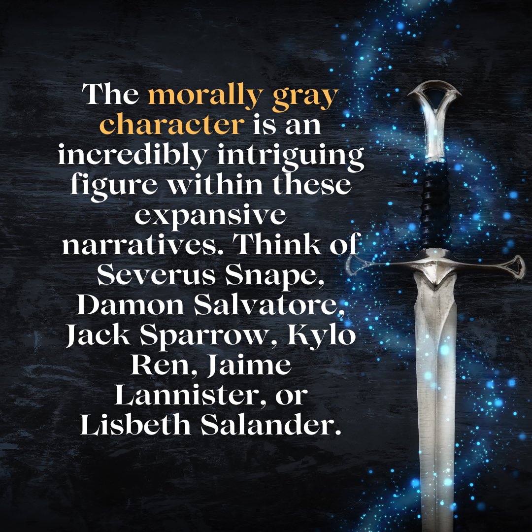 ASRGelpi_Author's tweet photo. A delicious morally gray character adds vibrancy to your story. Check my blog for tips! 
#writers #writerscommunity https://t.co/E9Ey1y7utY