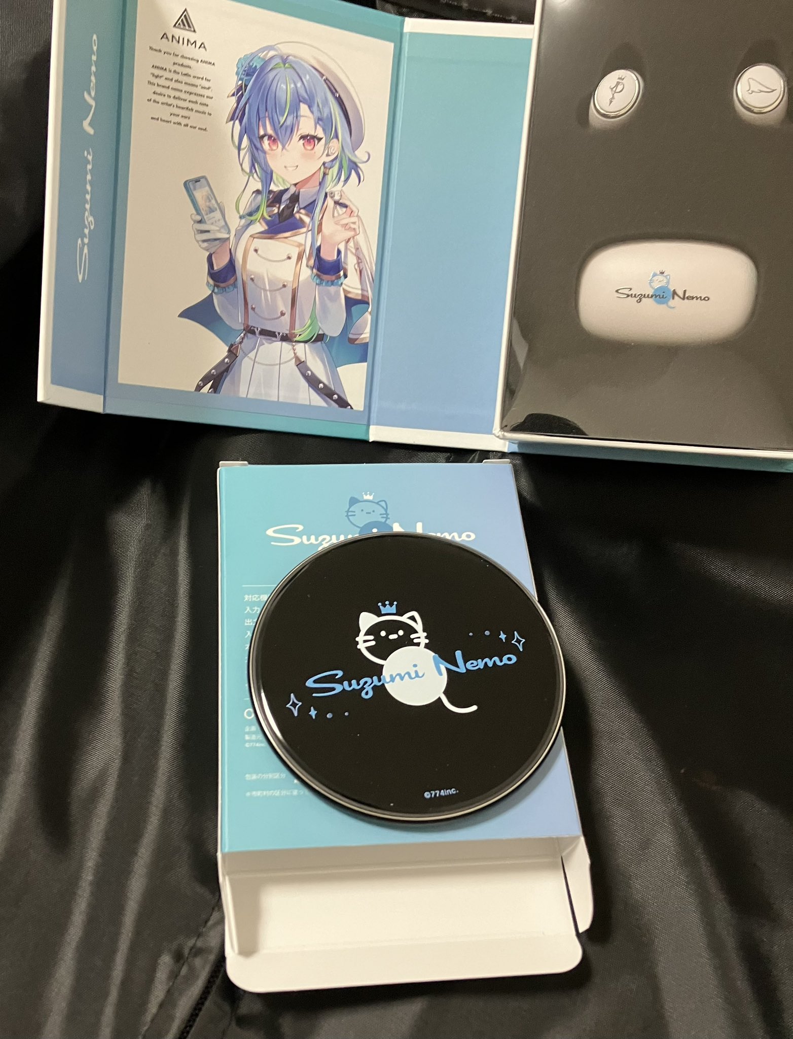 涼海ネモ ONKYO ワイヤレスイヤホンと充電器セット ななしいんく 涼海ネモ🌚ななしいんくꐕ on X: 