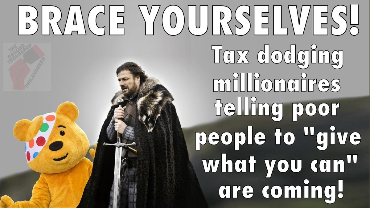 It’s no coincidence that ‘Children in Need’ started in 1980, a year after Thatcher came to power...
...and since then we’ve seen more children in need every year and now in 2024 there’s more children in need than ever. 
Maybe time to realise that ‘Children In Need’ doesn’t work🤷‍♂️