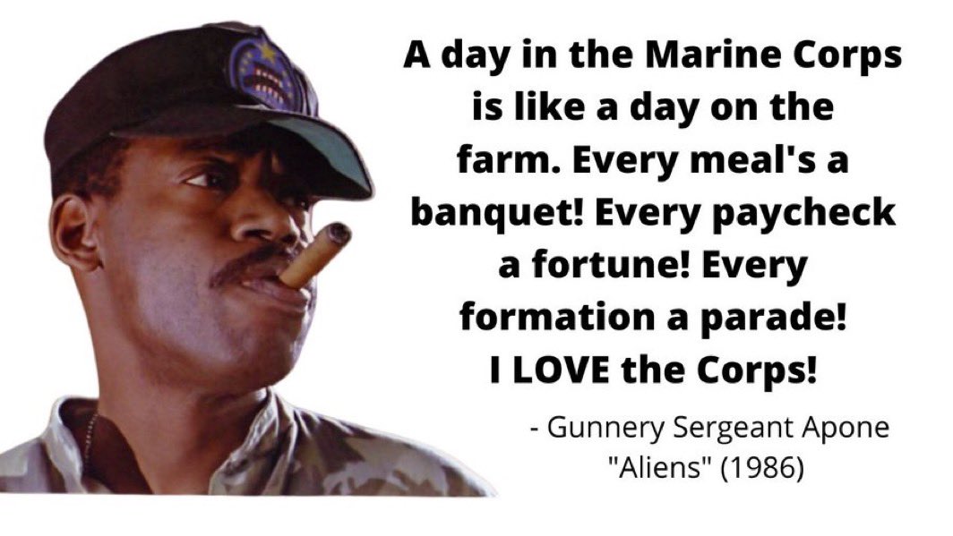 Happy 249th Birthday to all past, present and future Marines. Actor Al Matthews, who provided this memorable quotation in the film ALIENS, served with the 1st Marine Division in Vietnam and was the recipient of 13 combat awards including two purple hearts. #Marines