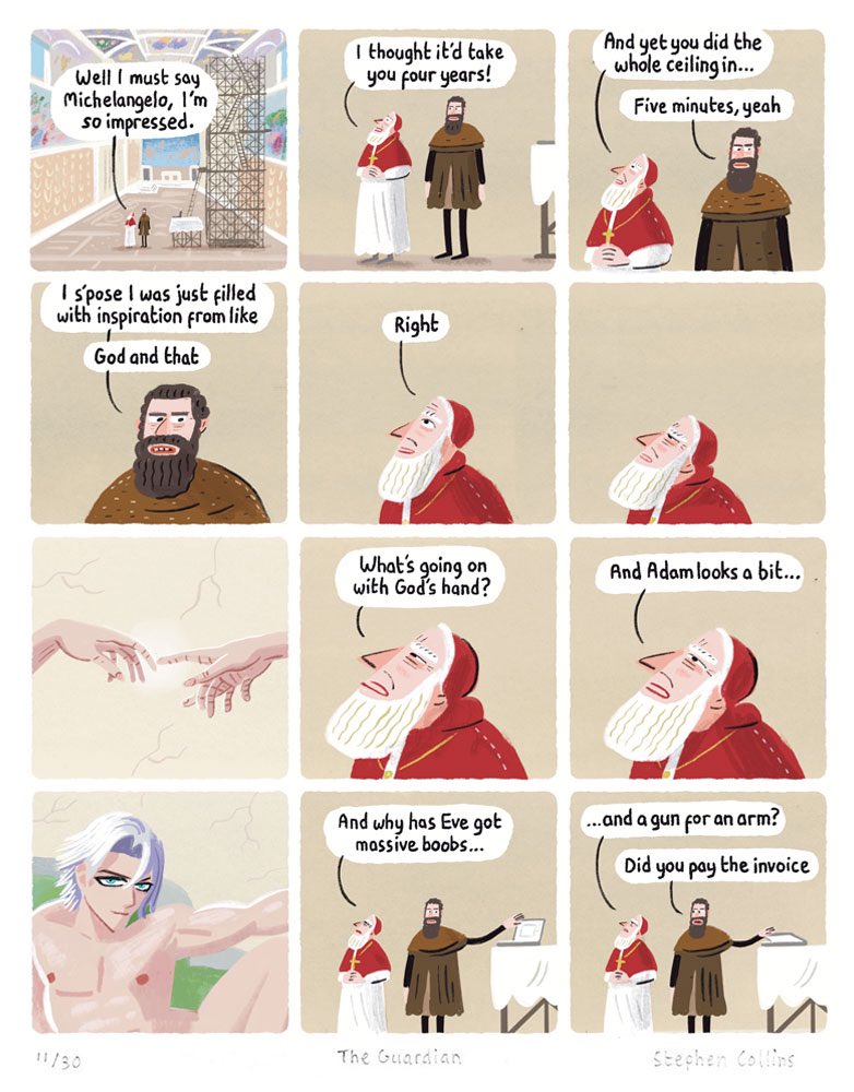 stephen_collins's tweet image. Recent comic from a few weeks back
One of the new prints on my shop in time for Christmas: see link in bio!