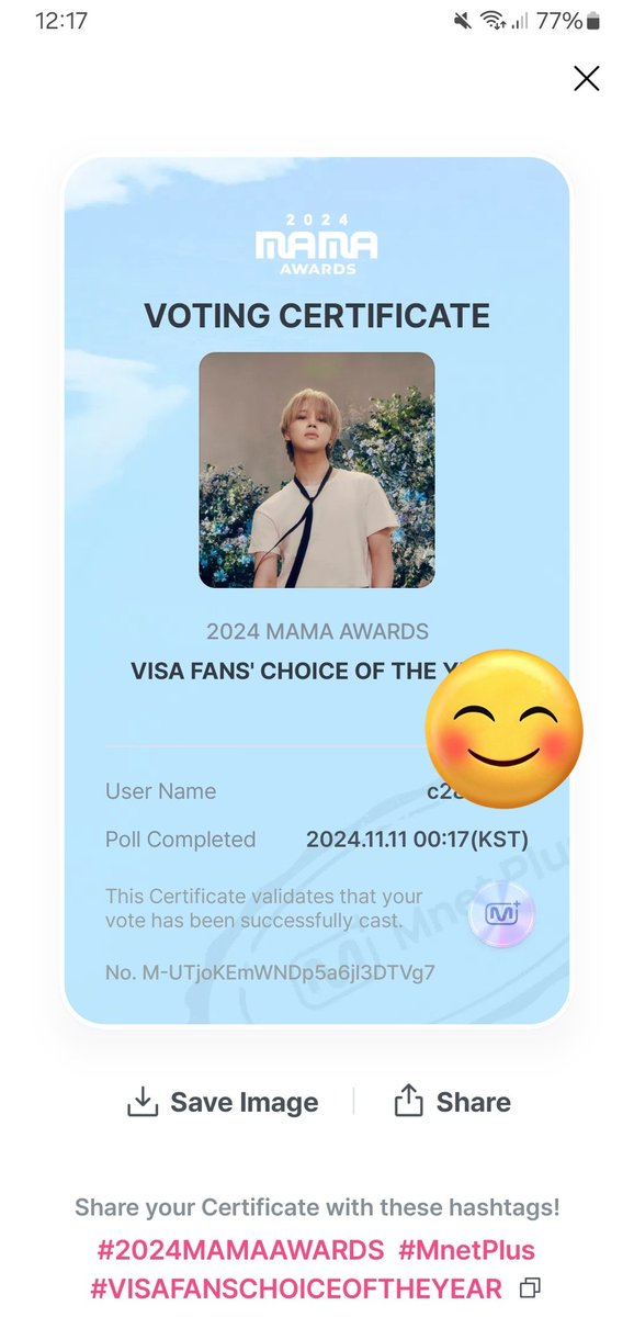 nelarg3's tweet photo. @JiminPublicidad I vote for #jimin at #2024MAMAVOTE https://t.co/uYLFLmzSIZ