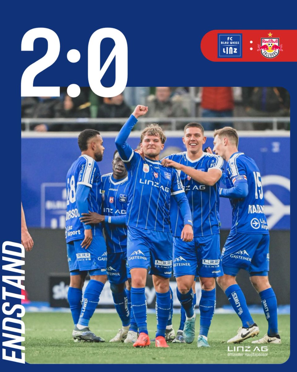 BlauWeissLinz's tweet photo. Oh, wie ist das schön! 🤩 Wir schlagen zuhause @redbullsalzburg 💪🏻 #BWLrbs https://t.co/7uSBOOc7vO