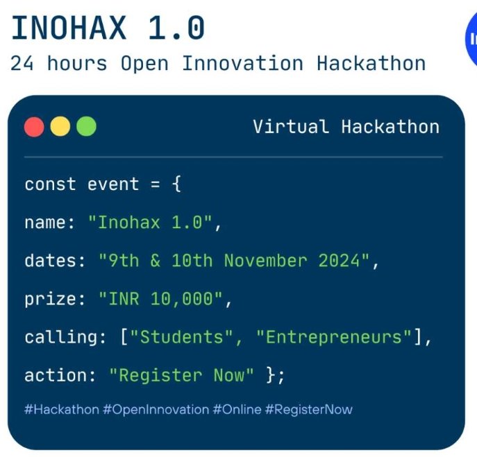 Spent the weekend pushing our limits and coding around the clock at #Inohax1.0 by <a href="/InovactT/">Inovact</a>! Thrilled to announce our team clinched 2nd place! Huge thanks to the organizers for an unforgettable hackathon experience. #Hackathon #Innovation