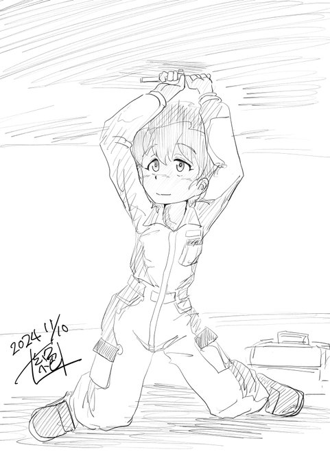 #週末ガルパンお絵描き120分一本勝負
#週末ガルパンお絵描き120分一本勝負20241110
お題「フリー」
と言う事で今回は自動車部のスズキの所へお話を伺いに…
お 居ました!
整備の真っ最中の様ですね

遅れに遅れて申し訳無い…!
お誕生日おめでとうございます
#鈴木真莉阿生誕祭
#鈴木真莉阿生誕祭2024 