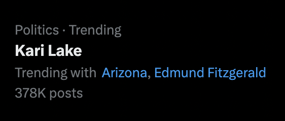 coldcardinal's tweet image. The grouping of Lake with the Edmund Fitzgerald appears to be a mere coincidence -- but it's quite funny.