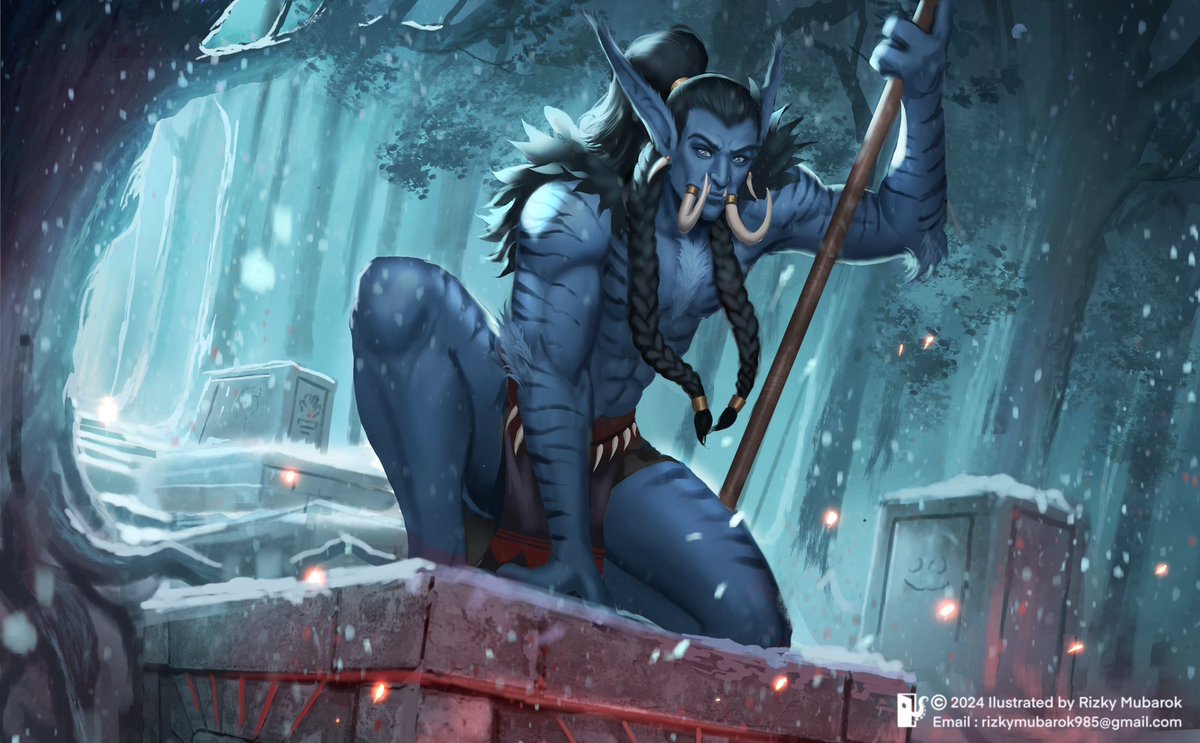 Commission done for <a href="/noralesongg/">Maëlys | ℕ𝕠𝕣𝕒</a> glad to do commission for you 🥰
#worlofwarcraft  #Commission #wow #wowcharacter #troll #druid #warcrafttroll