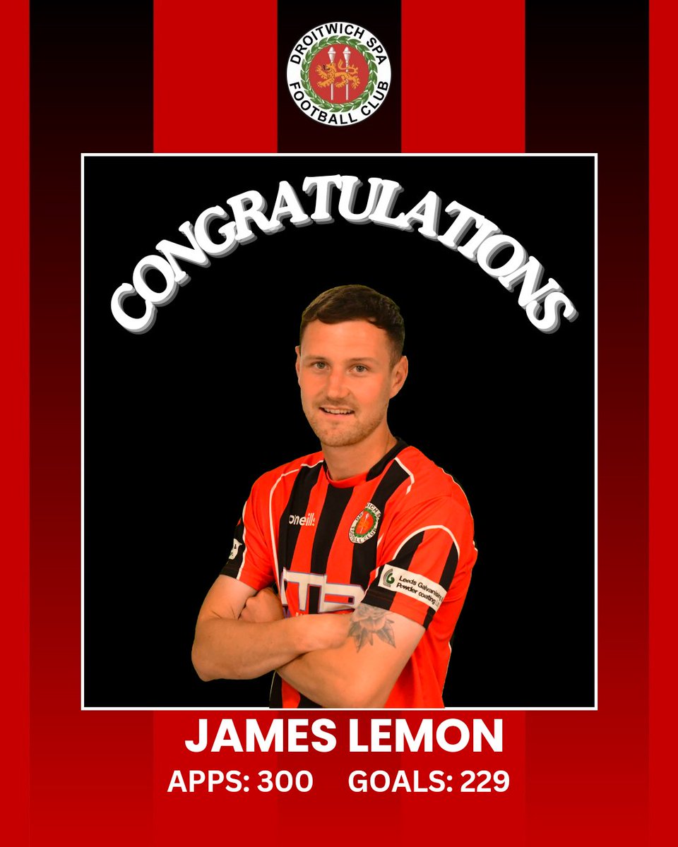 🎉
Congratulations to James Lemon, who yesterday made it to 300 apps for DSFC, in 10 years!

🍋 Scored on debut
🍋 Most goals/game: 6 v Bustleholme
🍋 Best season: 44 in 37 apps (16-17)

Thank you Lem for your efforts, goals &amp;  loyalty!

More on link 👇 
dsfc.news/news/300-up-fo…