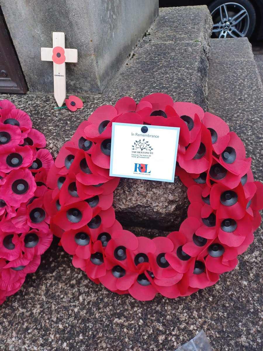 Commemorating Remembrance Sunday at St. Paul's Church, Heaton Moor and St. John's Church Heaton Mersey. At the going down of the sun and in the morning, we will remember them.