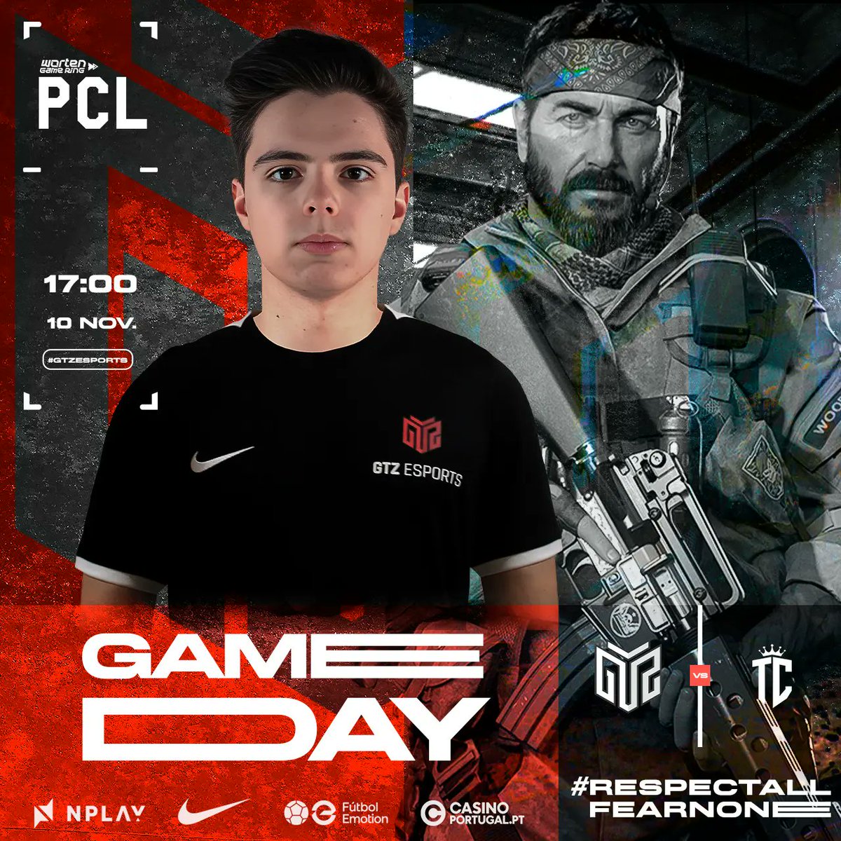 E estamos de volta para mais um dia de “high-octane action” em Call Of Duty Black Ops 6 na <a href="/WGRPCL/">PCL🔸Worten Game Ring</a> Season 2 💪 💥

🆚: <a href="/TugaClanCod/">Tuga Clan Cod</a>
🕓: 17H
📺: twitch.tv/wortenpt

Não percas um minuto desta partida 👊

#RespectAllFearNone #WGRPCL #NPLAY