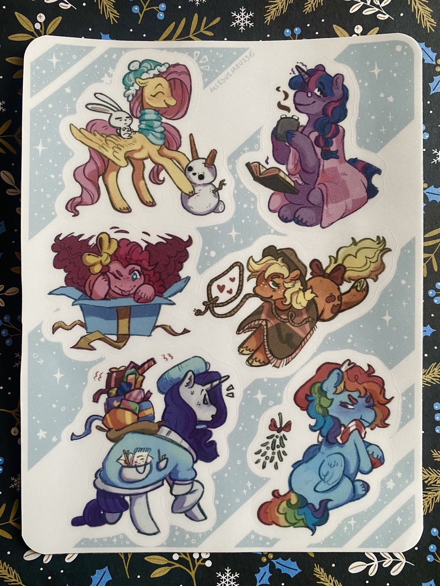 I am so excited to announce that i have made my first ever sticker sheet!!! It’ll be available on my etsy!!!! ☃️ 

Waterproof and made with love :-)