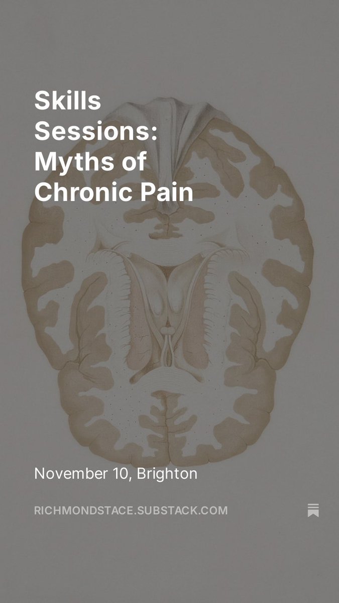 Skills Sessions:

Myths of Chronic Pain. 

richmondstace.substack.com/p/skills-sessi…

#thepaincoach #chronicpain