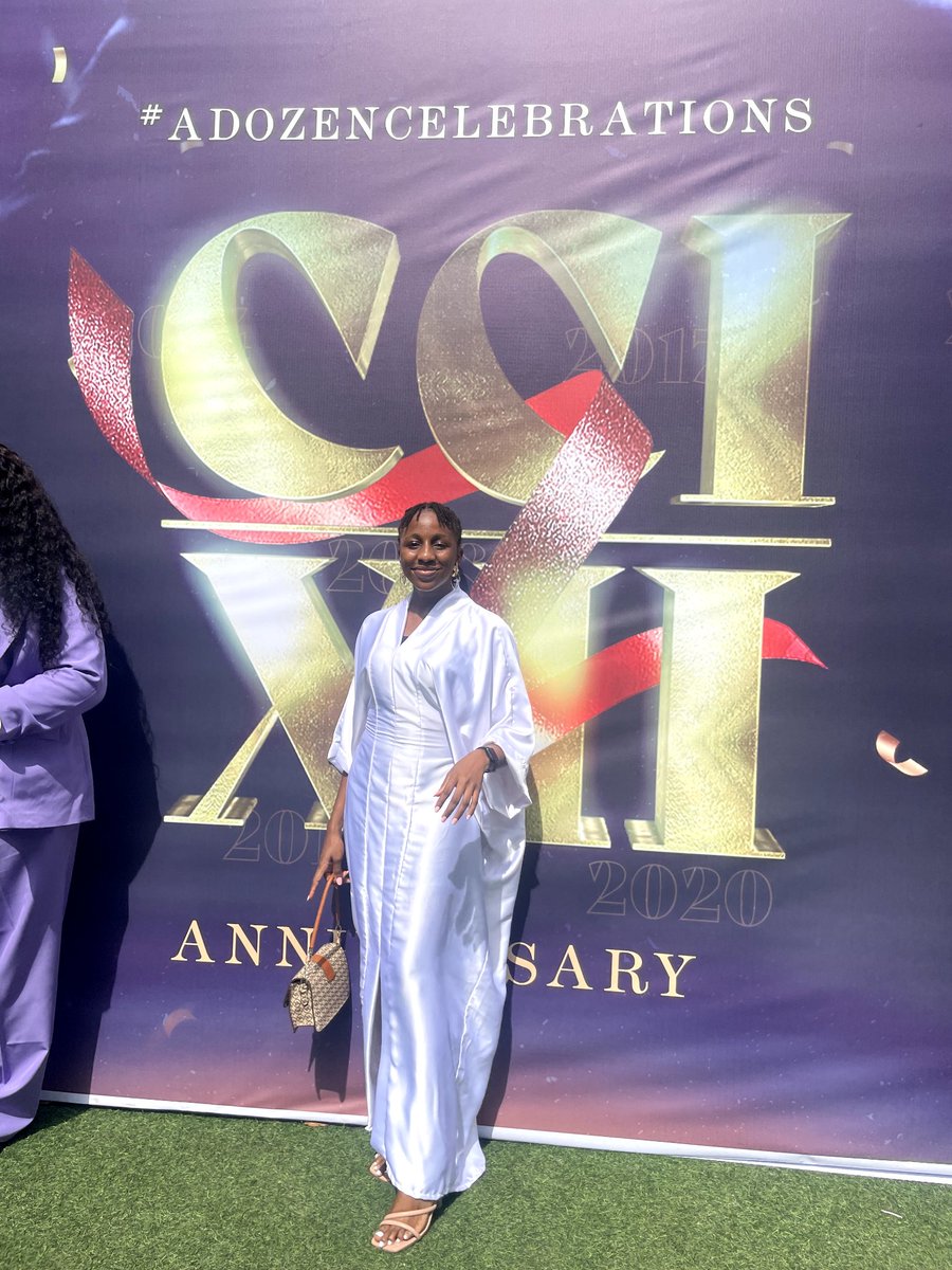 Chixom2's tweet photo. I heard stories of vibrant people leaving Uni and losing their fervour because there was no enabling environment.

But in 2021, in my final year, God ochastersted my steps to @cci__global 

Grateful for one man's obedience @pst_iren

Obey God, you never know.
#adozencelebrations https://t.co/8yErwlUCDm