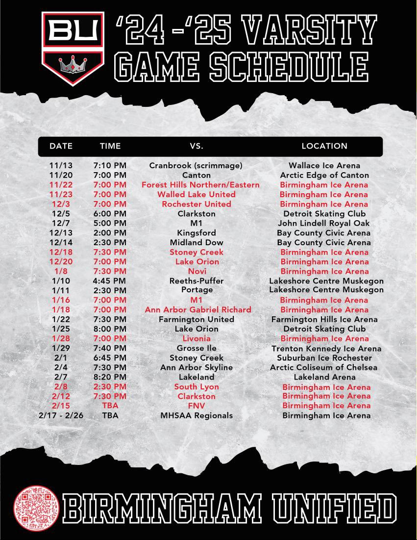 BU_Kings's tweet photo. BU game schedule
#LetsgoBU
#Readyfortheseason
@DrinksOnPetey @statechampsmich @jonathon_kidd @MichHSHockey @MIPrepZone @SeanPBali https://t.co/uy0P40d3YI