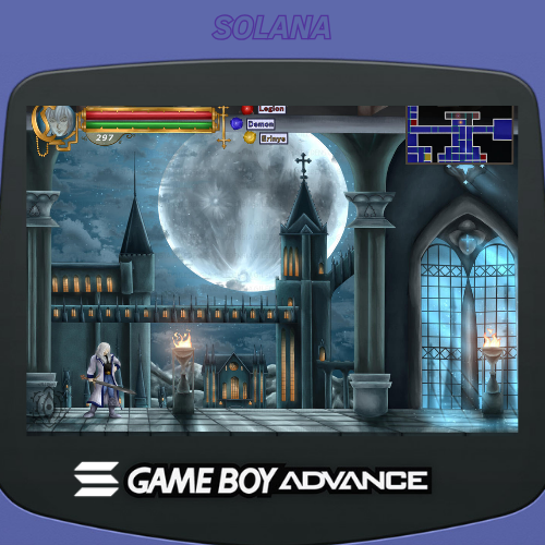 solanaGBA's tweet photo. Castlevania: Aria Of Sorrow

🏰 Aria of Sorrow brought gothic action to the Game Boy Advance with style! 
With a gripping soundtrack, Soma's unique Tactical Soul system, and an arsenal of weapons, it's classic Castlevania magic. 

#Castlevania #AriaOfSorrow $sGBA https://t.co/nbgpamhzN3